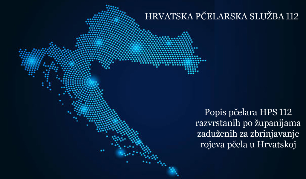 Popis pčelara HPS 112 zaduženih za zbrinjavanje rojeva pčela po županijama